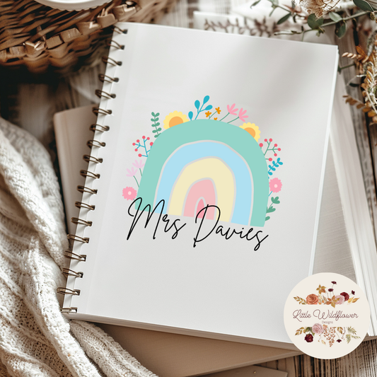 Personalised Notebook Rainbow